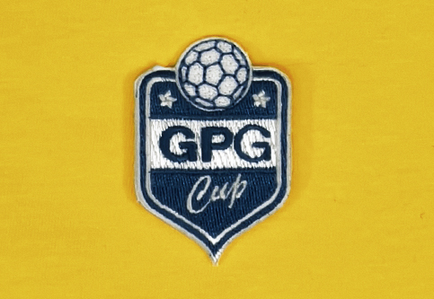 Geborduurde badges voor de GPG Cup