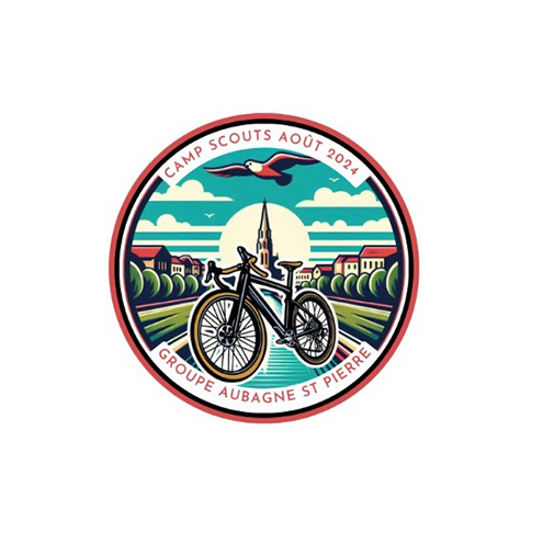 Fiets scout kamp logo