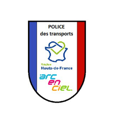 Regenboog transport politie logo