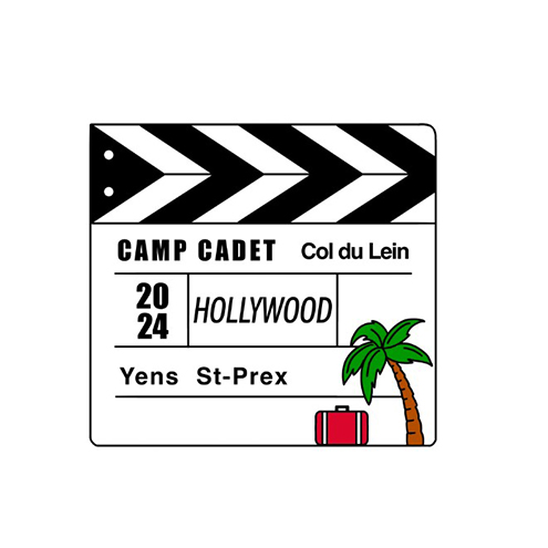 Hollywood-thema cadettenkamp logo