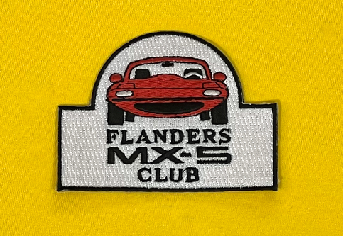 Vlaanderen MX-5 Club geborduurde badges