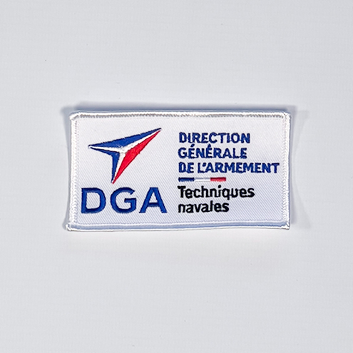 Geborduurde badges voor DGA Techniques Navales