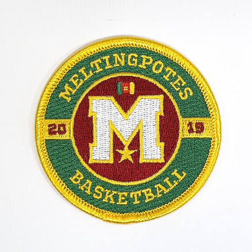Borduurwerk van het Meltingpotes basketbal insigne