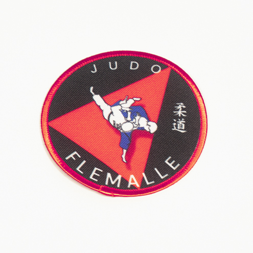 Sublimatie-embleem voor de judoclub van Flémalle.