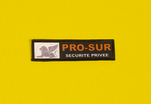 Sublimatie-embleem voor het beveiligingsagentschap Pro-Sur Sécurité Privée