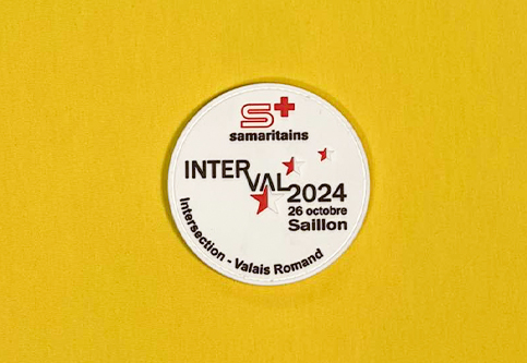 Ronde 3D PVC-emblemen voor de Samaritains Interval 2024