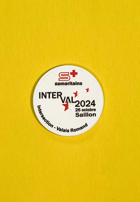 Ronde 3D PVC-emblemen voor de Samaritains Interval 2024